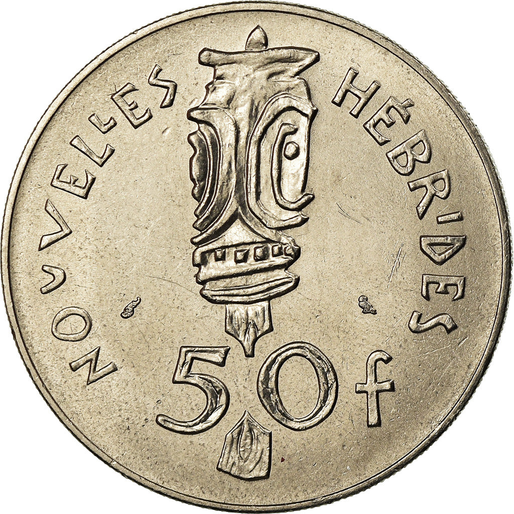 Moneta, Nuove Ebridi, 50 Francs, 1972, Paris, SPL-, Nichel, KM:7