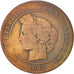 France, Cérès, 10 Centimes, 1870, Paris, Bronze, KM:815.1, Gadoury:265a