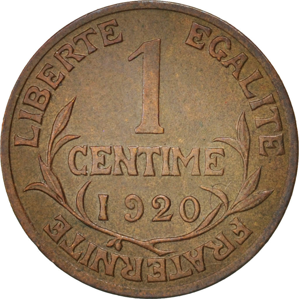 France, Dupuis, Centime, 1920, Paris, Bronze, KM:840, Gadoury:90