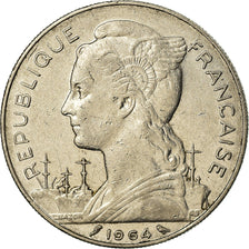 Moneta, Reunion, 100 Francs, 1964, EF(40-45), Nikiel, KM:E10