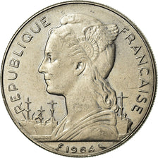 Coin, Réunion, 100 Francs, 1964, AU(55-58), Nickel, KM:E10