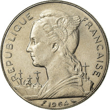 Coin, Réunion, 100 Francs, 1964, AU(55-58), Nickel, KM:E10