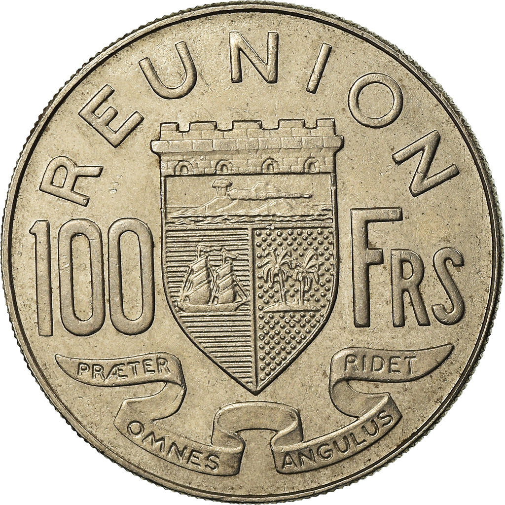 Coin, Réunion, 100 Francs, 1972, EF(40-45), Nickel, KM:13