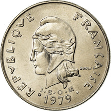 Coin, New Hebrides, 20 Francs, 1979, Paris, MS(63), Nickel, KM:3.2