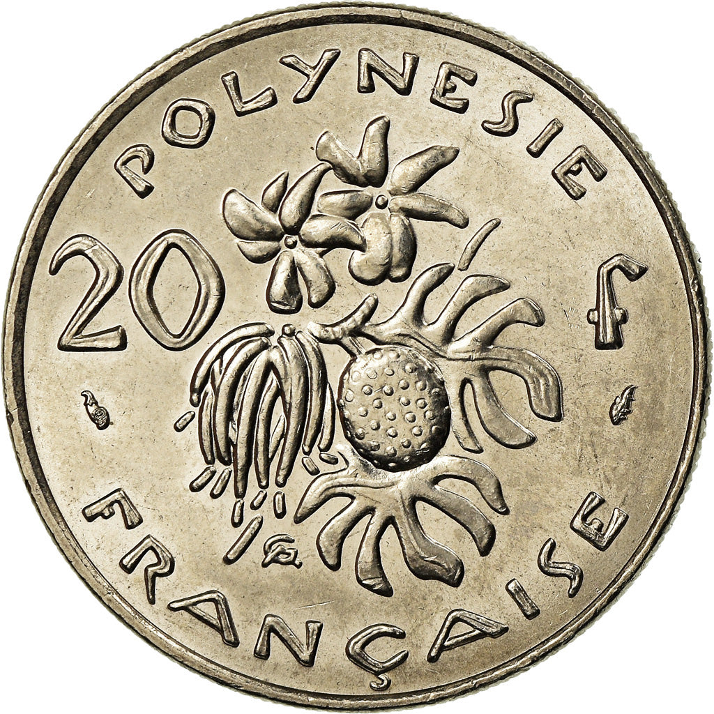 Moneta, Polinesia francese, 20 Francs, 1979, Paris, SPL, Nichel, KM:9