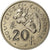 Moneta, Nuova Caledonia, 20 Francs, 1972, Paris, SPL-, Nichel, KM:12