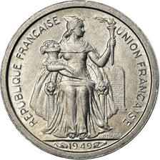 Coin, FRENCH OCEANIA, 50 Centimes, 1949, MS(63), Aluminum, KM:1