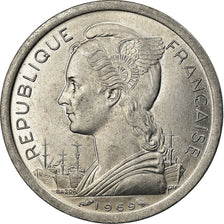 Coin, Réunion, Franc, 1969, MS(63), Aluminum, KM:6.1