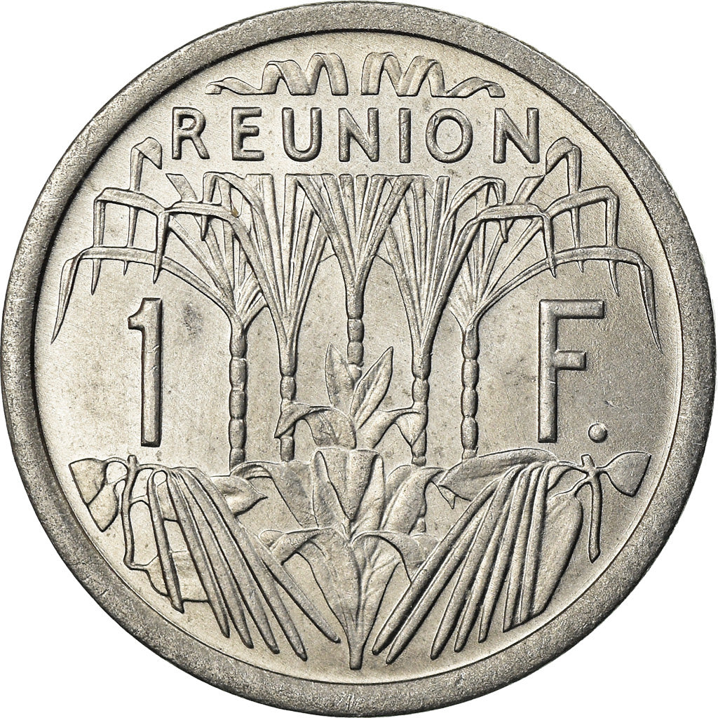 Coin, Réunion, Franc, 1969, MS(63), Aluminum, KM:6.1