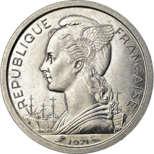 Coin, Réunion, Franc, 1971, Paris, MS(63), Aluminum, KM:6.1
