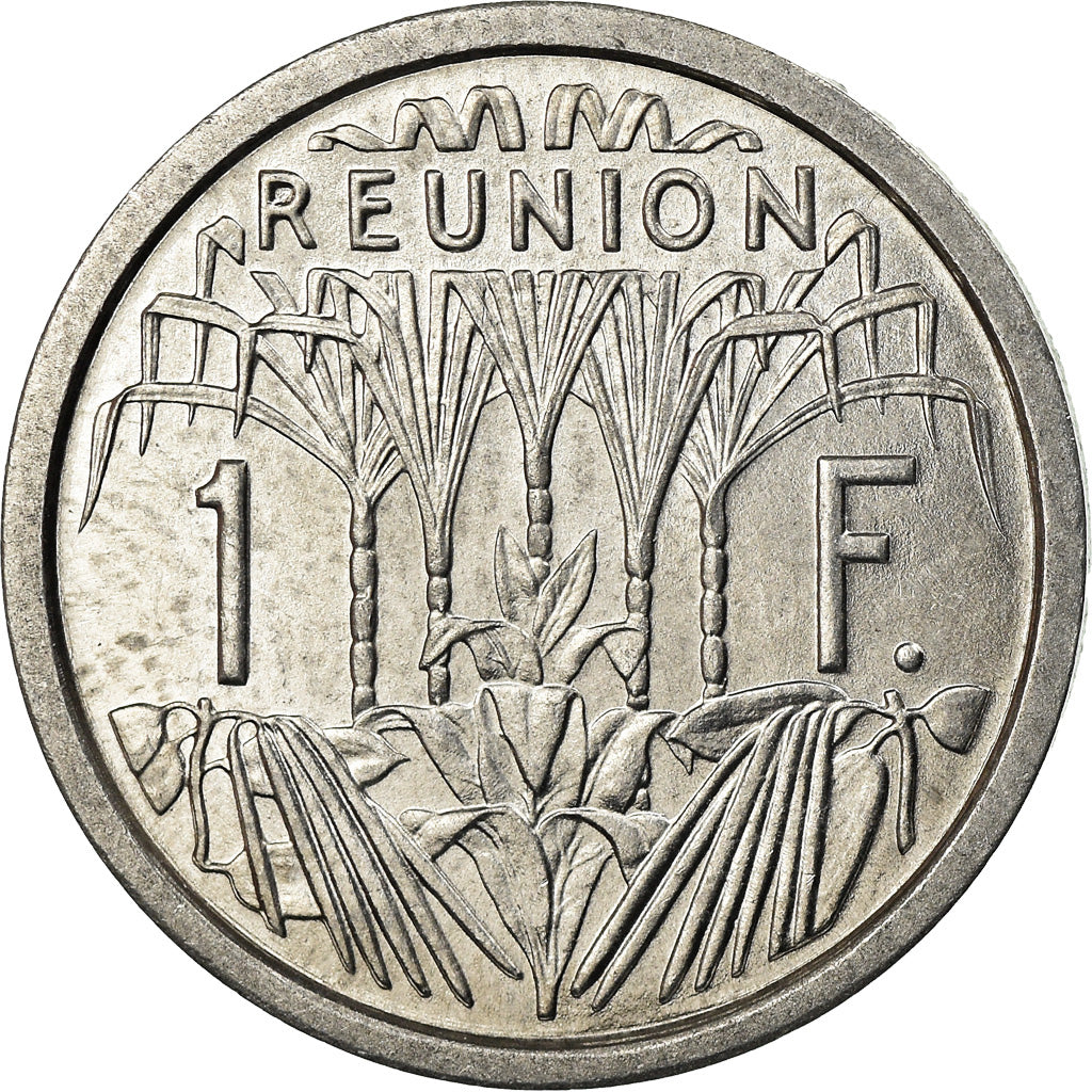 Coin, Réunion, Franc, 1971, Paris, MS(63), Aluminum, KM:6.1