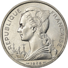 Coin, Réunion, 5 Francs, 1955, MS(63), Aluminum, KM:9