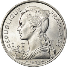 Coin, Réunion, 5 Francs, 1971, Paris, MS(63), Aluminum, KM:9