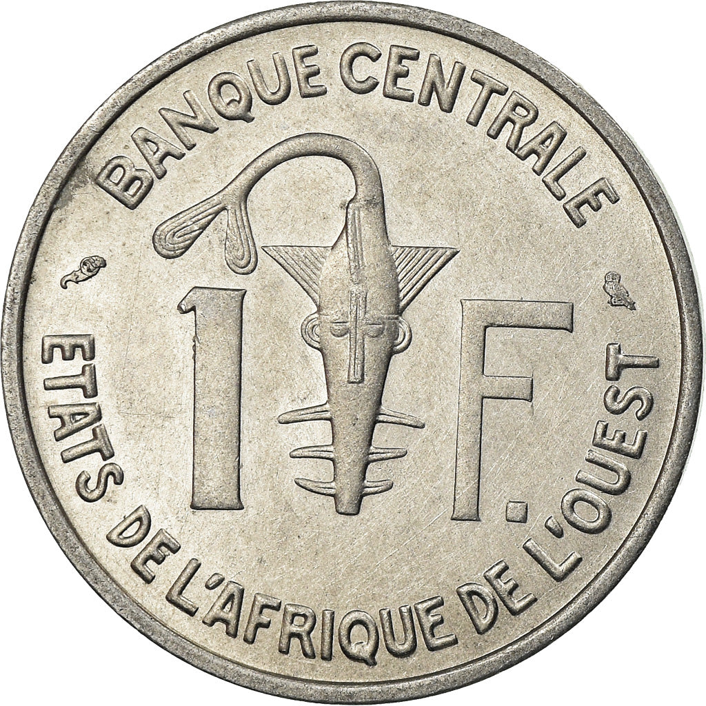 Coin, West African States, Franc, 1964, Paris, MS(63), Aluminum, KM:3.1