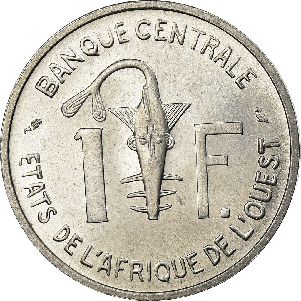 Coin, West African States, Franc, 1965, MS(63), Aluminum, KM:3.1
