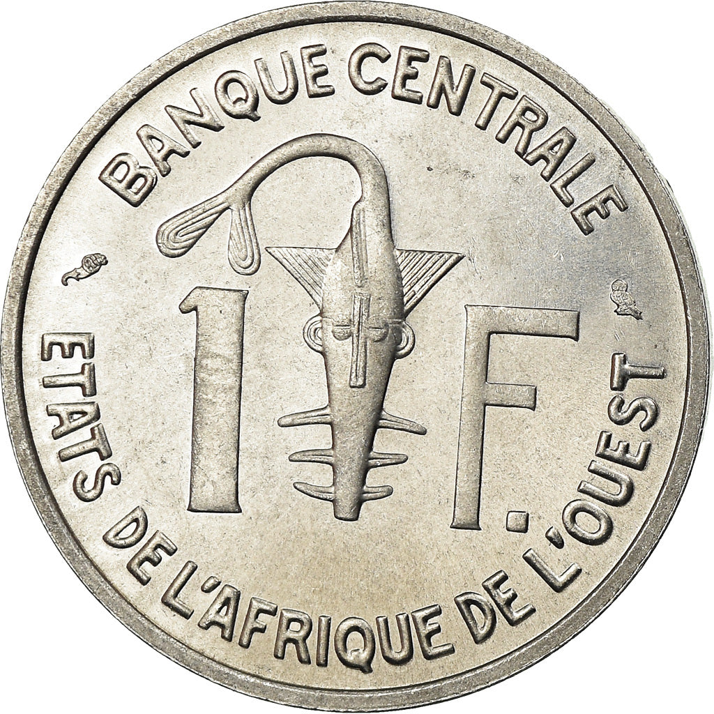 Coin, West African States, Franc, 1965, MS(63), Aluminum, KM:3.1