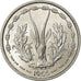 Coin, West African States, Franc, 1965, MS(63), Aluminum, KM:3.1