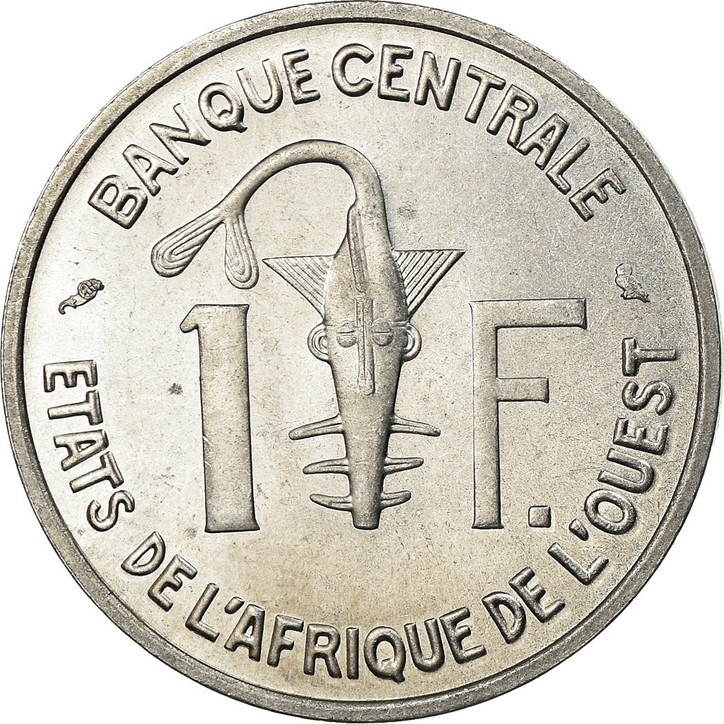 Coin, West African States, Franc, 1965, MS(63), Aluminum, KM:3.1
