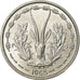 Coin, West African States, Franc, 1965, MS(63), Aluminum, KM:3.1