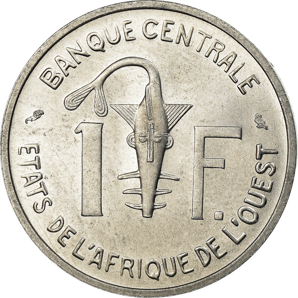 Coin, West African States, Franc, 1965, MS(63), Aluminum, KM:3.1