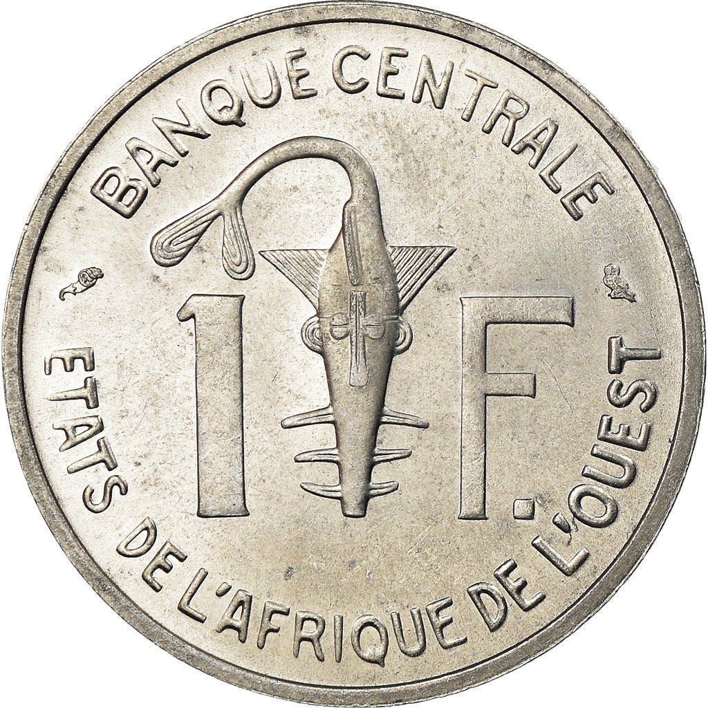 Moneta, Kraje Afryki Zachodniej, Franc, 1965, MS(63), Aluminium, KM:3.1