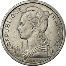 Coin, French Somaliland, Franc, 1959, Paris, EF(40-45), Aluminum, KM:8