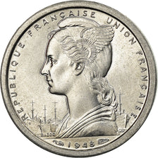 Moeda, África Equatorial Francesa, Franc, 1948, Paris, MS(63), Alumínio, KM:6