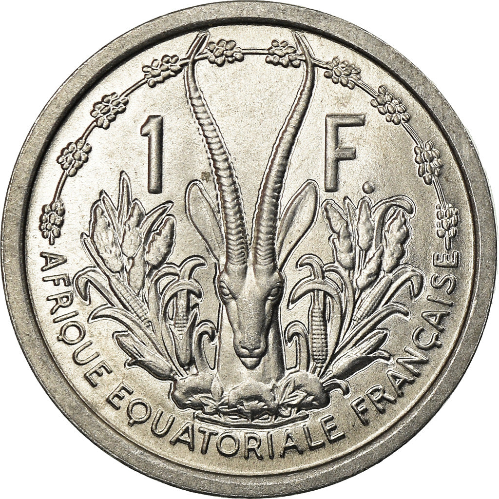Moeda, África Equatorial Francesa, Franc, 1948, Paris, MS(63), Alumínio, KM:6