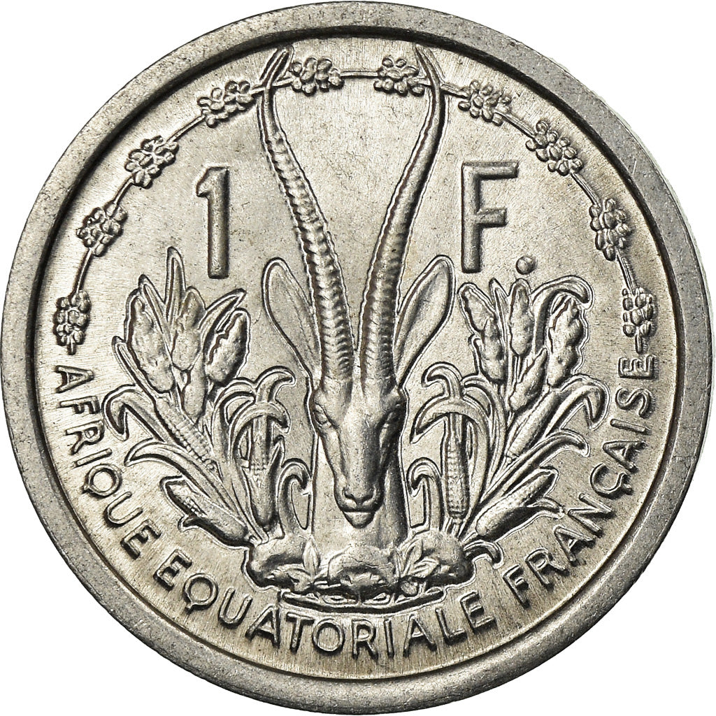 Moeda, África Equatorial Francesa, Franc, 1948, Paris, MS(63), Alumínio, KM:6
