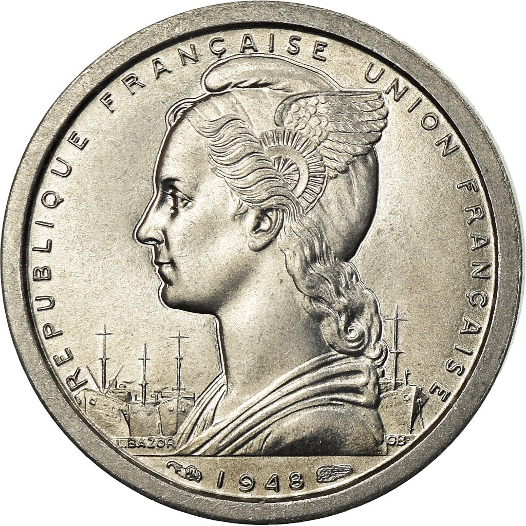 Monnaie, Afrique-Équatoriale française, Franc, 1948, Paris, SPL, Aluminium
