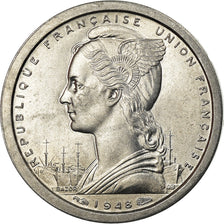 Coin, French Equatorial Africa, Franc, 1948, Paris, MS(63), Aluminum, KM:6