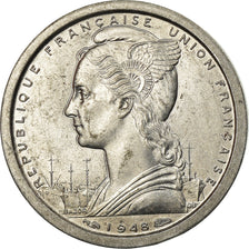 Coin, French Equatorial Africa, Franc, 1948, Paris, MS(63), Aluminum, KM:6