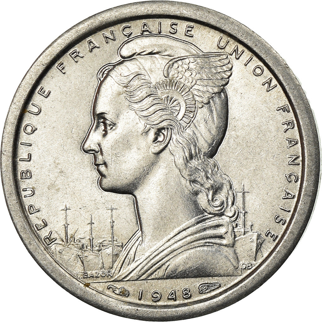 Monnaie, Afrique-Équatoriale française, Franc, 1948, Paris, SPL, Aluminium