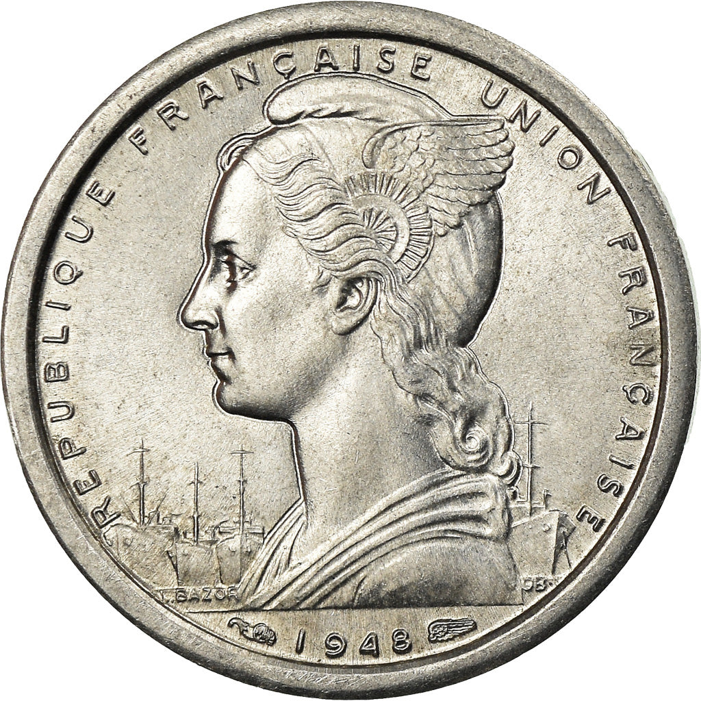Monnaie, Afrique-Équatoriale française, Franc, 1948, Paris, SPL, Aluminium
