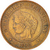 France, Cérès, 2 Centimes, 1892, Paris, Bronze, KM:827.1, Gadoury:105