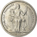 Moneta, Nowa Kaledonia, 2 Francs, 1949, Paris, AU(55-58), Aluminium, KM:3