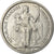 Moneda, Nueva Caledonia, 2 Francs, 1949, Paris, EBC+, Aluminio, KM:3