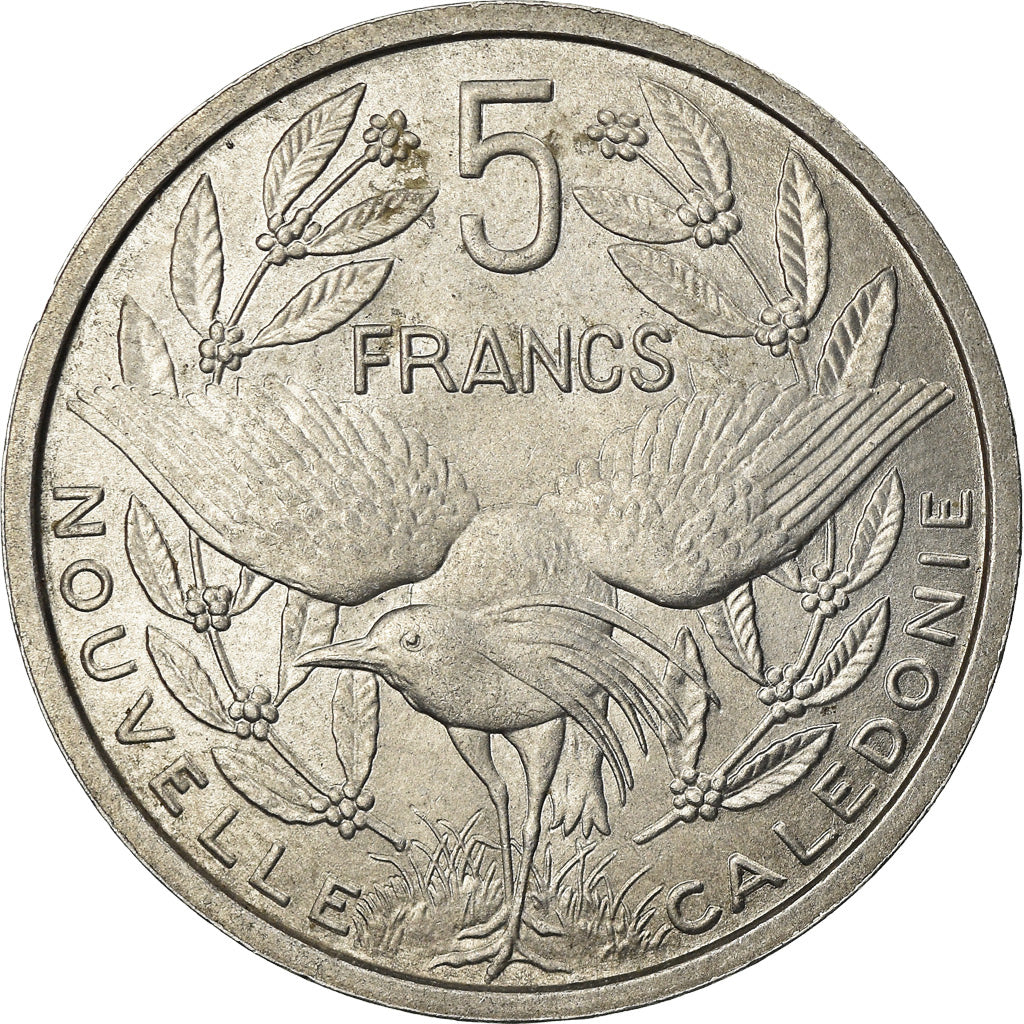 Coin, New Caledonia, 5 Francs, 1952, Paris, AU(55-58), Aluminum, KM:4