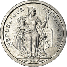 Coin, French Polynesia, 50 Centimes, 1965, MS(63), Aluminum, KM:1