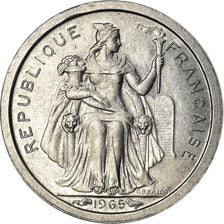 Coin, French Polynesia, 50 Centimes, 1965, MS(63), Aluminum, KM:1