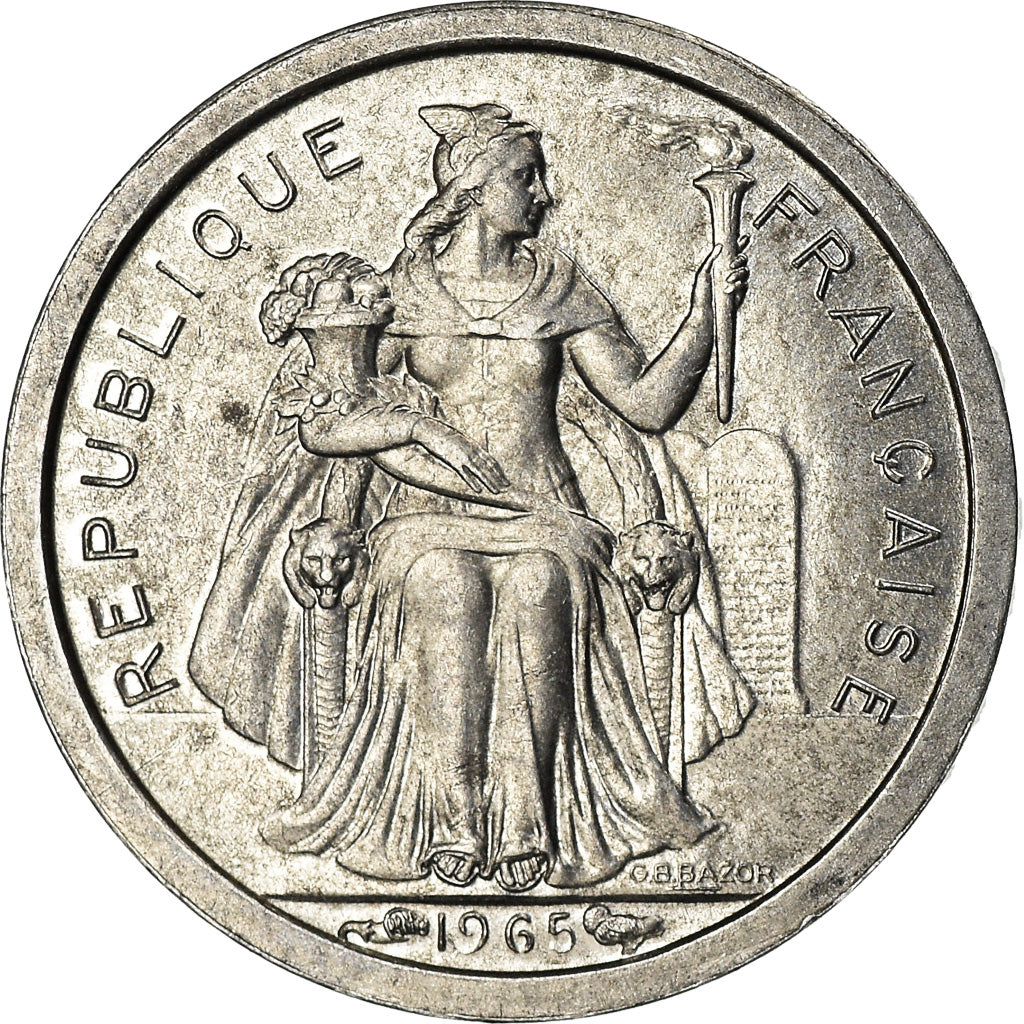 Monnaie, French Polynesia, 50 Centimes, 1965, SPL, Aluminium, KM:1