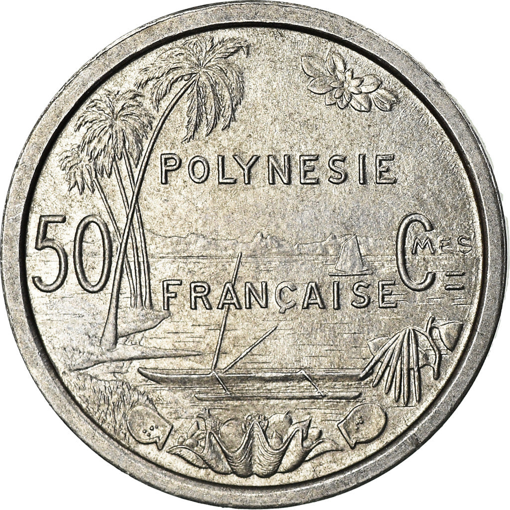 Monnaie, French Polynesia, 50 Centimes, 1965, SPL, Aluminium, KM:1