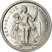 Moeda, Polinésia Francesa, 50 Centimes, 1965, MS(63), Alumínio, KM:1