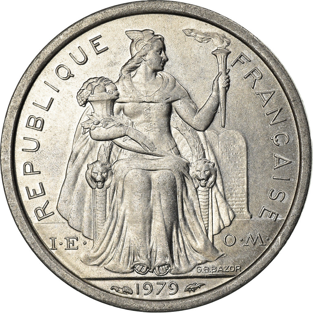 Moneta, Polinezja Francuska, Franc, 1979, Paris, MS(63), Aluminium, KM:11