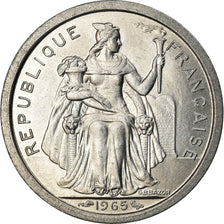 Coin, French Polynesia, Franc, 1965, Paris, MS(63), Aluminum, KM:2