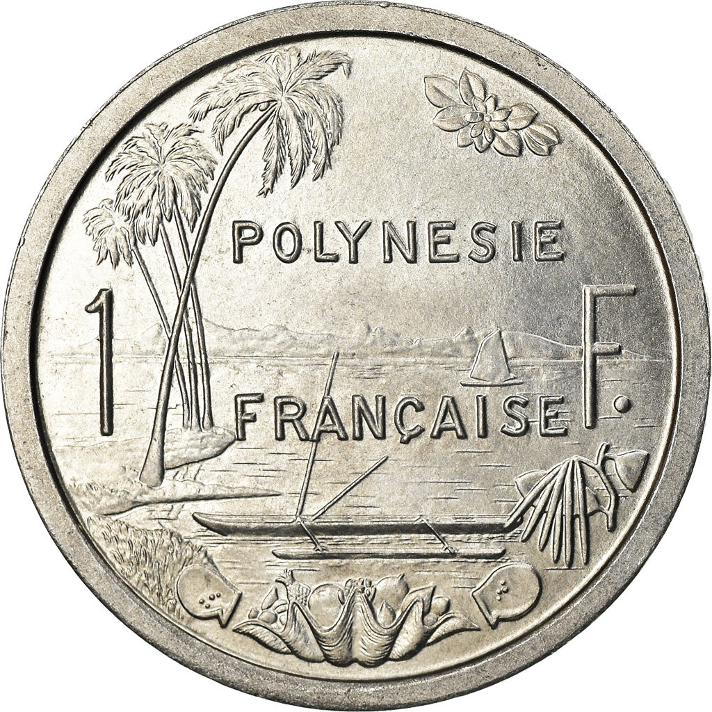 Coin, French Polynesia, Franc, 1965, Paris, MS(63), Aluminum, KM:2