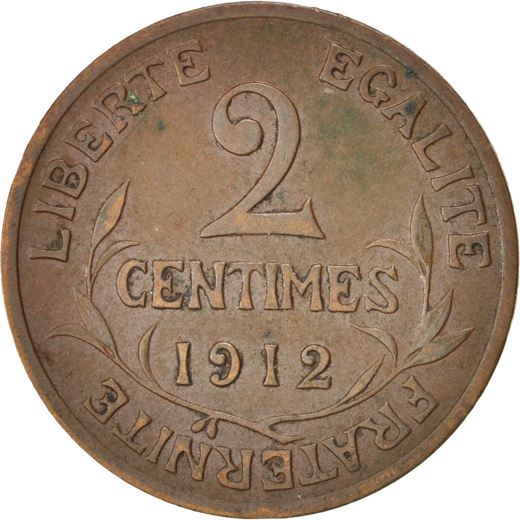 Coin, France, Dupuis, 2 Centimes, 1912, Paris, EF(40-45), Bronze, KM:841