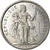 Coin, French Polynesia, 2 Francs, 1965, Paris, MS(63), Aluminum, KM:3