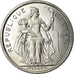 Coin, French Polynesia, 2 Francs, 1965, Paris, MS(63), Aluminum, KM:3