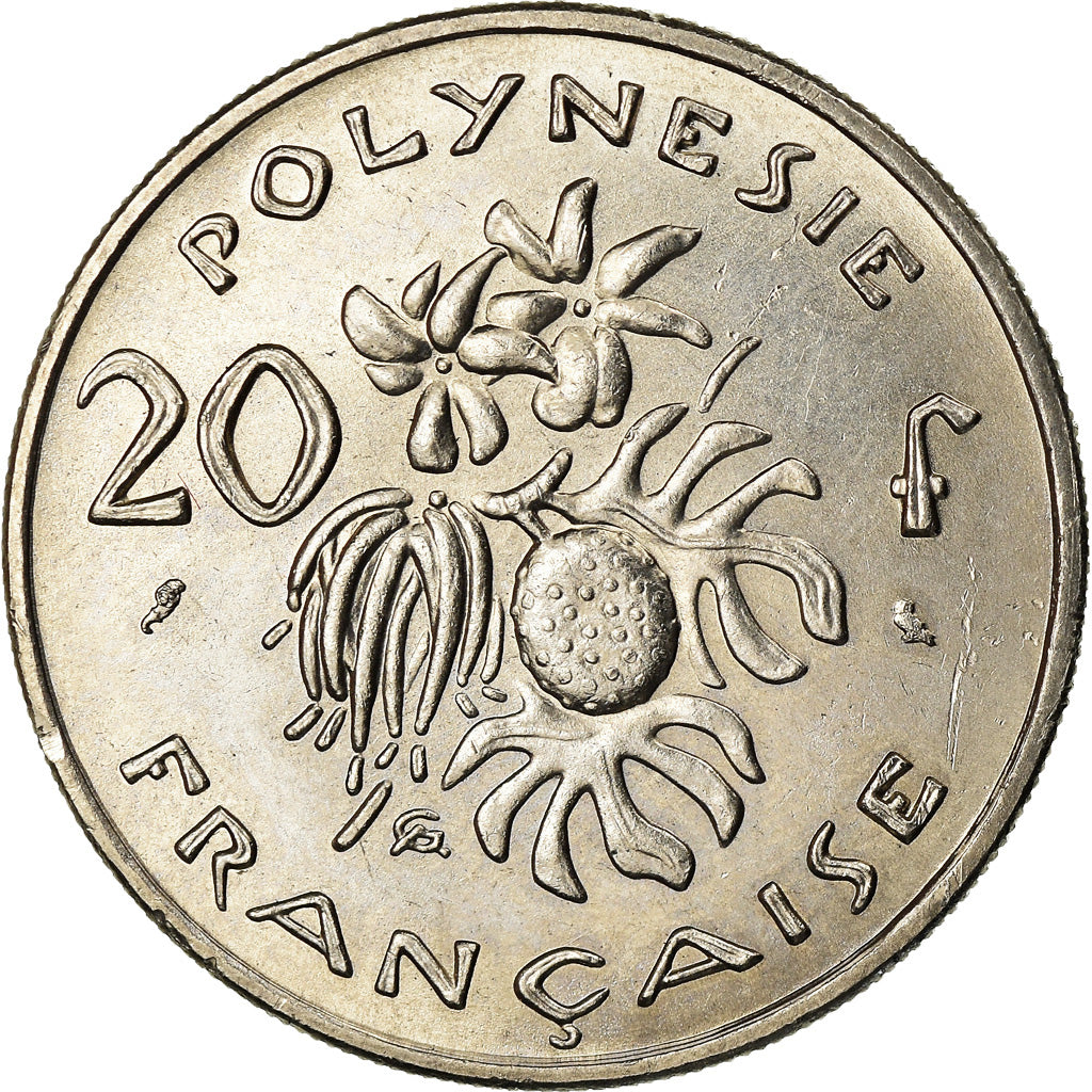 Coin, French Polynesia, 20 Francs, 1970, Paris, MS(63), Nickel, KM:6